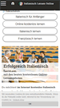 Mobile Screenshot of italienisch-lernen-online.de