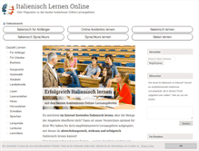 Tablet Screenshot of italienisch-lernen-online.de